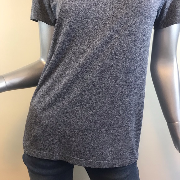 Slazenger Women's Medium Short Sleeve Top Active Polo Collared Shirt Grey Blue. - Picture 6 of 11